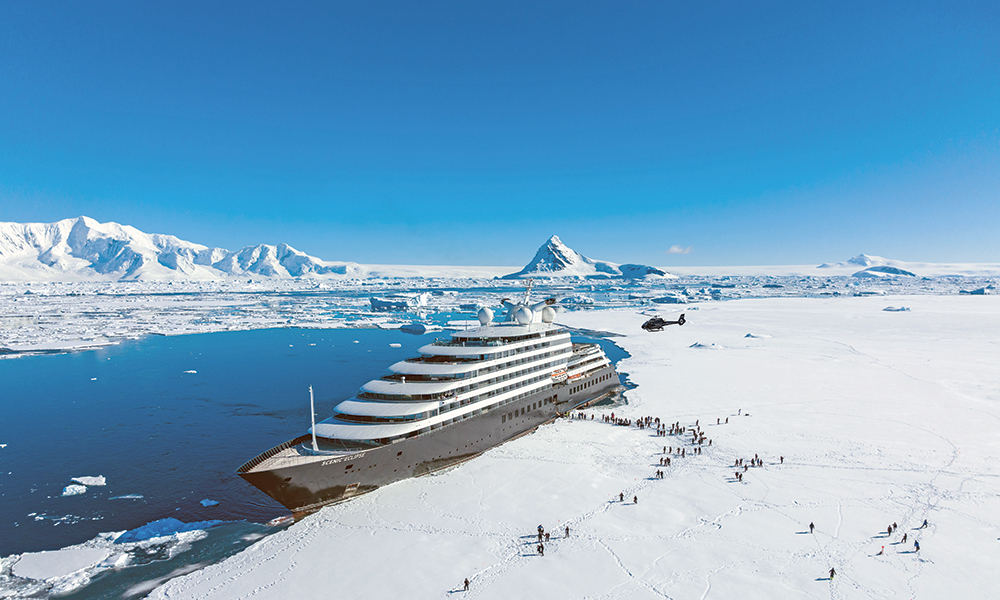 Scenic Eclipse at Hanusse Bay Antarctica