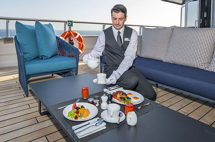In-suite dining, Scenic Eclipse