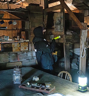Inside Scott's Hut, East Antarctica