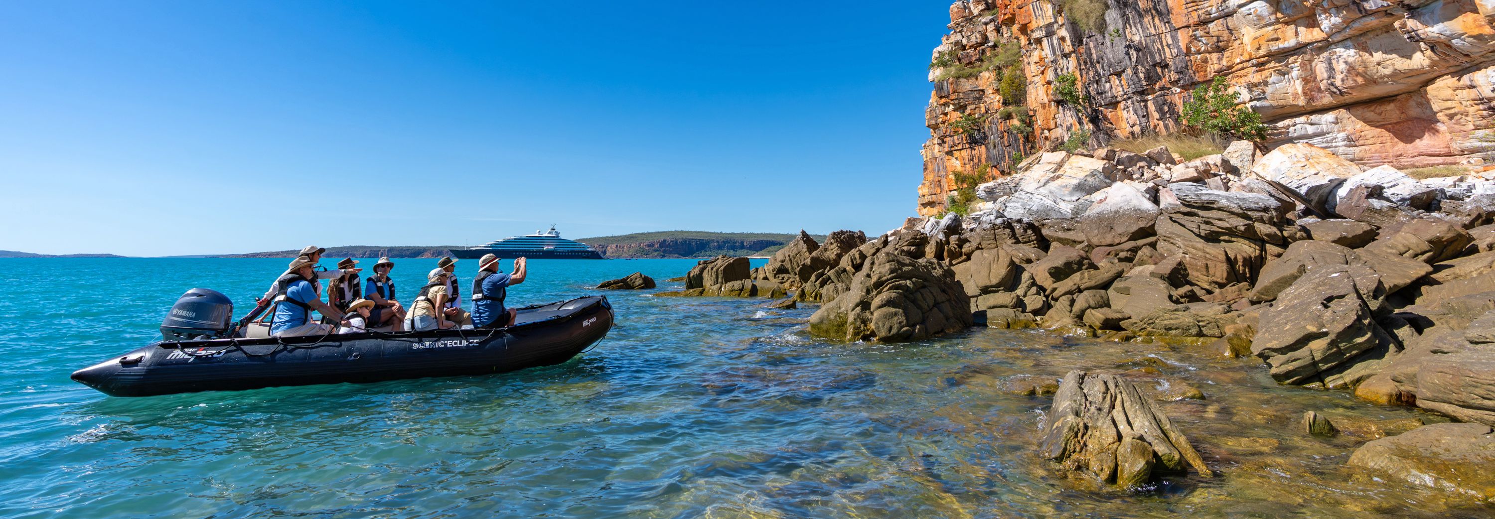 Scenic Eclipse II Discovery Team in the Kimberley region