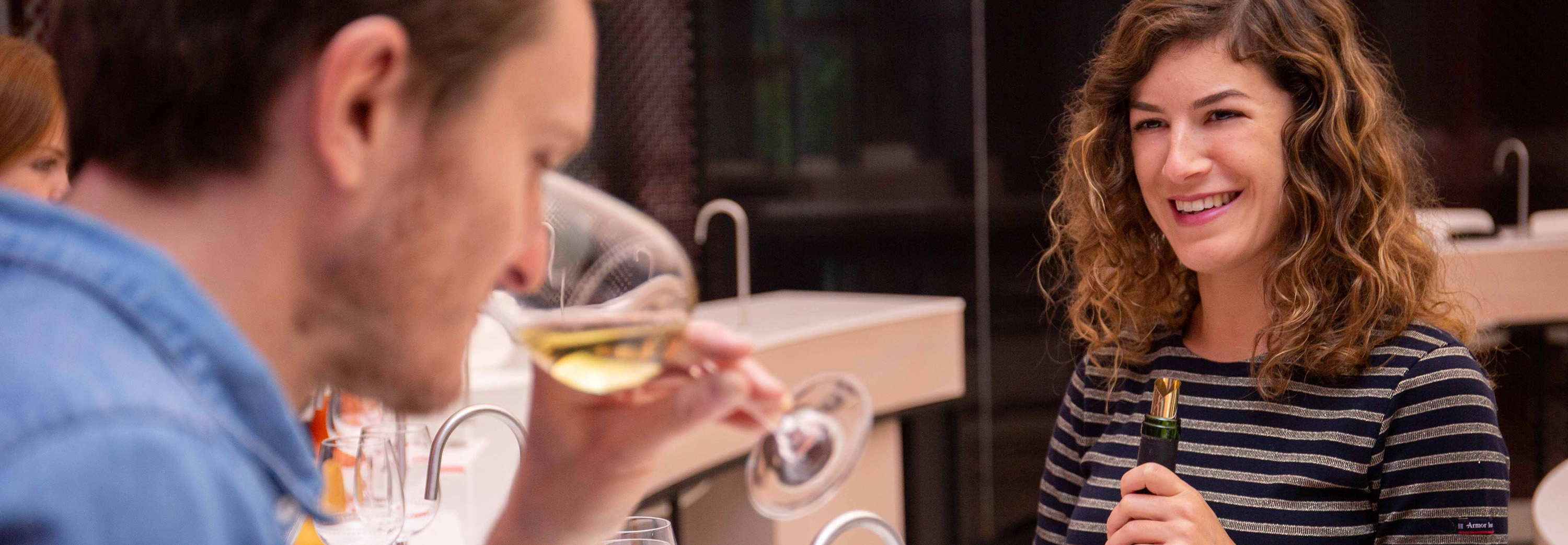 Buffet of the Five Senses in Cite du Vin Museum