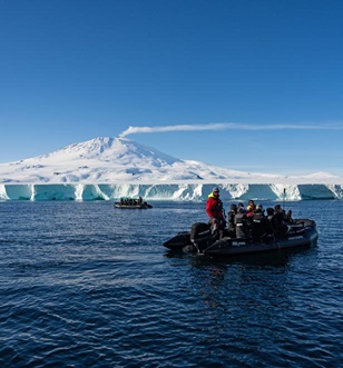 Scenic Eclipse Zodiac excursion to Erebus Ice Tongue, McMurdo Sound, East Antarctica