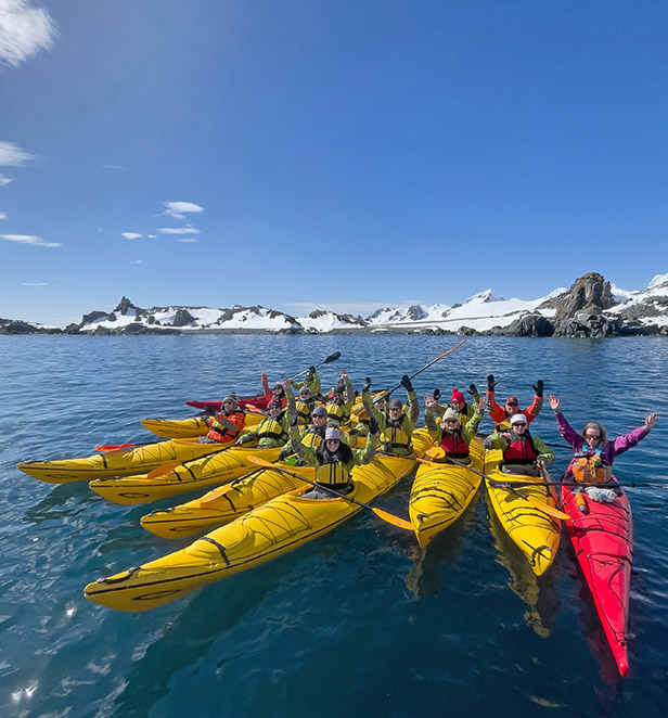Kayaking in Antarctica