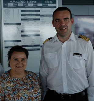Susan Calman and captain