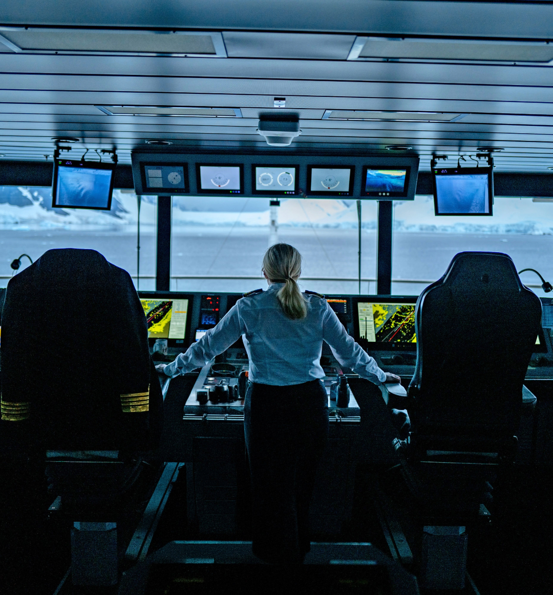 In the Scenic Eclipse bridge