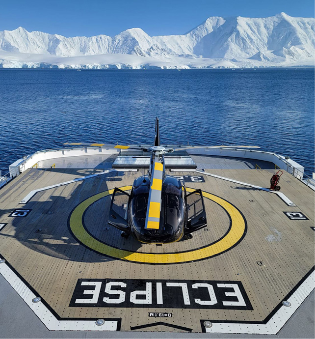 Helicopter on Helipad 