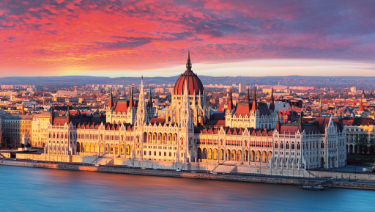 Parliament building in Budapest, Hungary