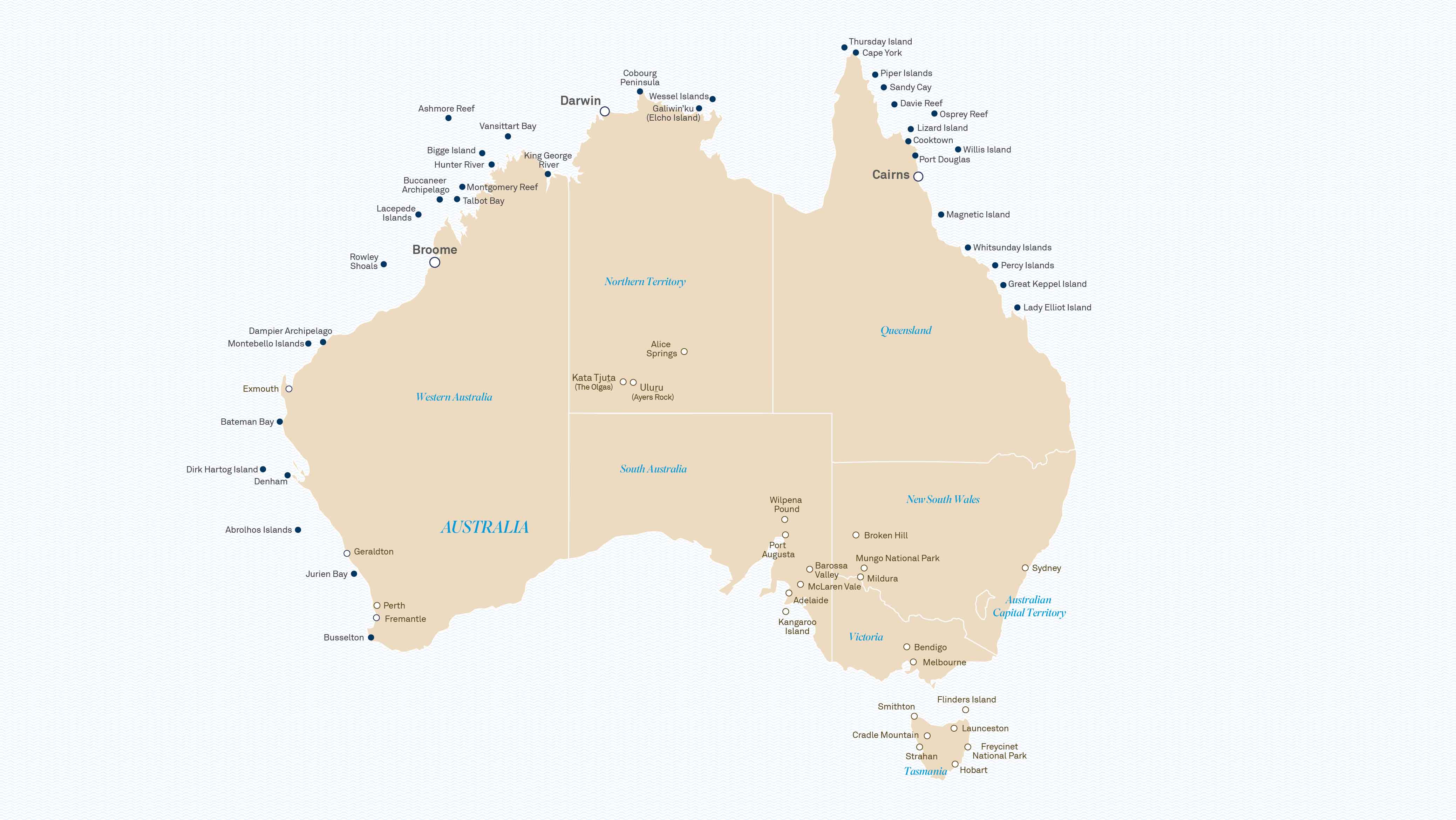 map of Australia