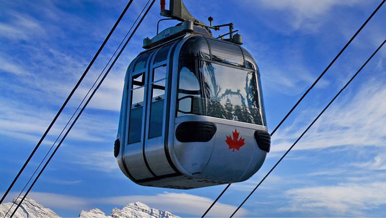 Gondola ride, Sulphur Mountain, Banff 