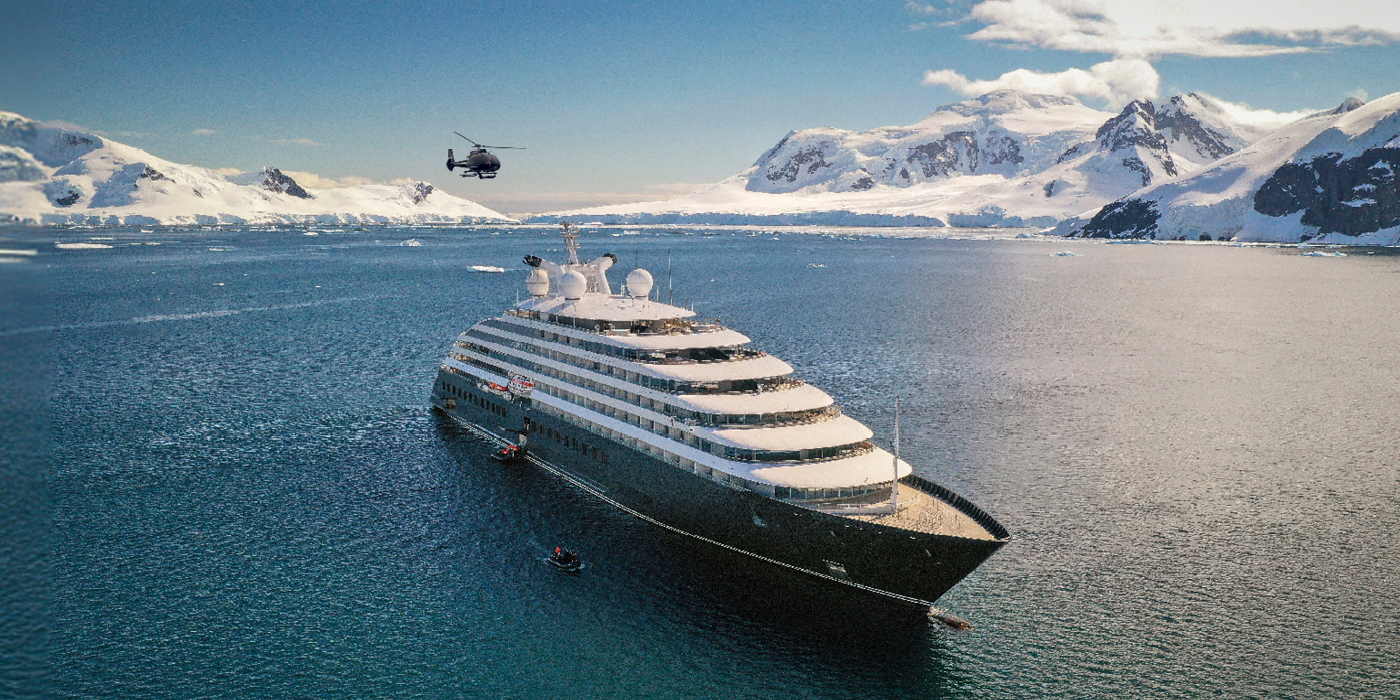 Scenic Eclipse docked in the Caribbean