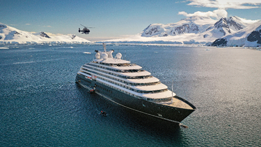 Scenic Eclipse docked in the Caribbean